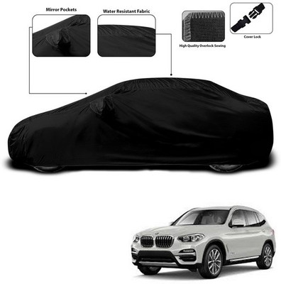 ANTHUB Car Cover For BMW X3 (With Mirror Pockets)(Black)