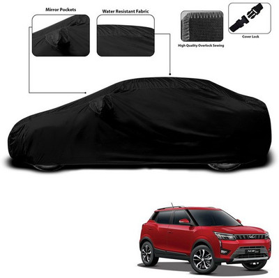 ANTHUB Car Cover For Mahindra XUV 300 (With Mirror Pockets)(Black)