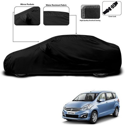 SEBONGO Car Cover For Maruti Suzuki Ertiga (With Mirror Pockets)(Black)