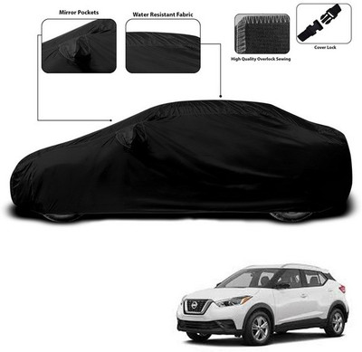 ANTHUB Car Cover For Nissan Kicks (With Mirror Pockets)(Black)