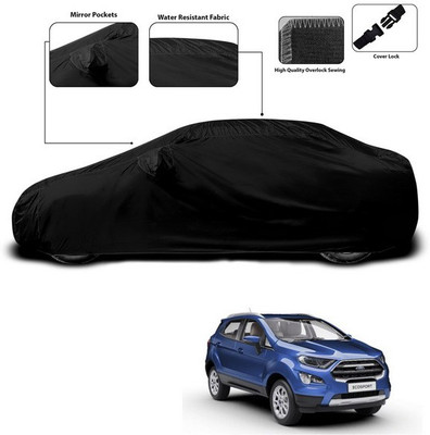 ANTHUB Car Cover For Ford Ecosport (With Mirror Pockets)(Black)