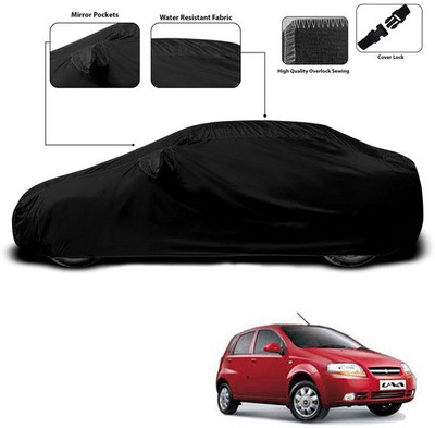 ANTHUB Car Cover For Chevrolet UVA (With Mirror Pockets)(Black)