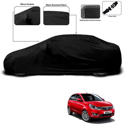 SEBONGO Car Cover For Tata Bolt (With Mirror Pockets)(Black)
