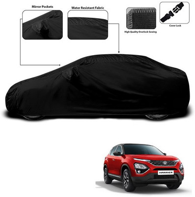 ANTHUB Car Cover For Tata Harrier (With Mirror Pockets)(Black)
