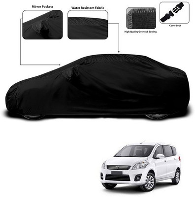 SEBONGO Car Cover For Maruti Suzuki Ertiga (With Mirror Pockets)(Black)