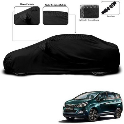 SEBONGO Car Cover For Mahindra Marazzo (With Mirror Pockets)(Black)