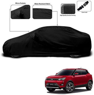 ANTHUB Car Cover For Mahindra XUV 300 (With Mirror Pockets)(Black)