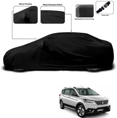 SEBONGO Car Cover For Maruti Suzuki Ertiga (With Mirror Pockets)(Black)