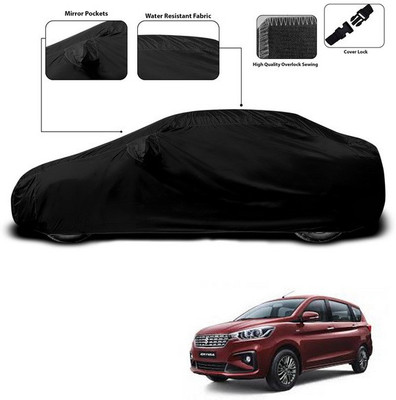 SEBONGO Car Cover For Maruti Suzuki Ertiga (With Mirror Pockets)(Black)
