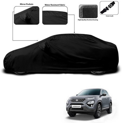 ANTHUB Car Cover For Tata Harrier (With Mirror Pockets)(Black)