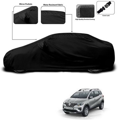 ANTHUB Car Cover For Renault Triber (With Mirror Pockets)(Black)