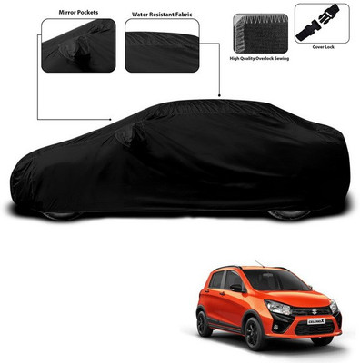 ANTHUB Car Cover For Maruti Suzuki Celerio X (With Mirror Pockets)(Black)