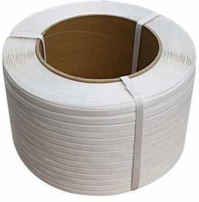 SAIFPRO 12 mm pp (2kg) 12 mm (2kg) High Strength PP Box Strap White Colour for both Semi Automatic and Manual Roll Manual Crimper