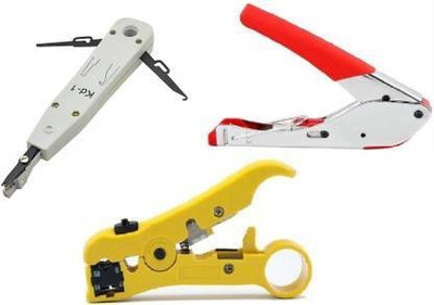 Tanya Universal Adjustable Coaxial Cable Wire Jacket Stripper Cutter Plier Scissor + Waterproof Connectors Compression Tool + Krone Kd-1 Impact Punch Down Tool for Flat Round Cat5 Cat6 UTP STP RG59 RG6 RG7 RG11 Networking TV Telephone Cable BNC RCA RG59(4C) RG6(5C) Manual Crimper Universal Adjustabl Tanya Universal Adjustable Coaxial Cable Wire Jacket Stripper Cutter Plier Scissor + Waterproof Connectors Compression Tool + Krone Kd-1 Impact Punch Down Tool for Flat Round Cat5 Cat6 UTP STP RG59 RG6 RG7 RG11 Networking TV Telephone Cable BNC RCA RG59(4C) RG6(5C) Manual Crimper Universal Adjustabl