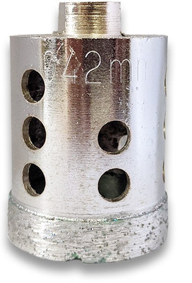 PMT Tools & Abrasives 42 mm Diamond Core Drill for Making Hole in Granite, Marble & Concrete Diamond Core Bit for hole in Granite, Marble, Concrete, Tile 01