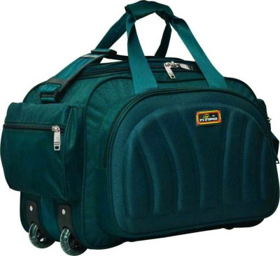 Inte Enterprises (Expandable) round peacock duffel Duffel With Wheels (Strolley)