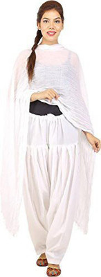Prabha creations Pure Cotton Solid Salwar