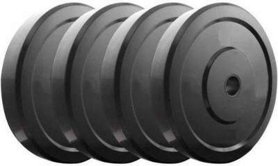 Fit World 12 kg 3KG*4PIECE RUBBER WEIGHT PLATE Home Gym Combo