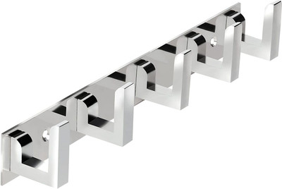 ANTIK 5 Pin Bathroom Cloth Hooks Hanger  Hook Rail 5(Pack of 1)
