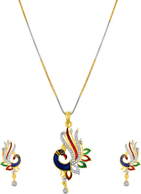 anjni creation Brass Multicolor Jewellery Set(Pack of 1)