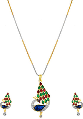 anjni creation Brass Multicolor Jewellery Set(Pack of 1)
