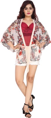 Dazzeup Floral Print Polyester Women Kaftan