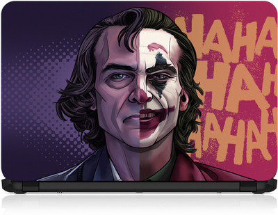 Flipkart SmartBuy HD Printed Laptop Skin Sticker Vinyl - FKSBLS Joker Joaquin Phoenix Vinyl Laptop Skin Compatible for 15.6 inch(Theme: Famous Personalities)