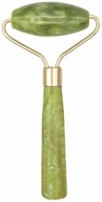 Pihu Creation Pihu.C_Facial Green Rollers Natural Real Jade Roller Facial Skin Massager Stone for Face Neck Toning, Firming, Serum Application Massager(Green)