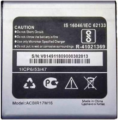 super battery Mobile Battery For  MICROMAX MICROMAX Q402 MICROMAX Bharat 2 Q402 - Original Tested 100% Backup Guaranteed