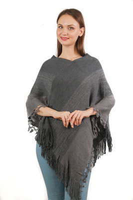 Manra Wool Blend Poncho