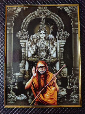 SAI BALAJI ACRALICS Kanchi Sri Sankaracharya Maha Periyava Religious Frame Religious Frame