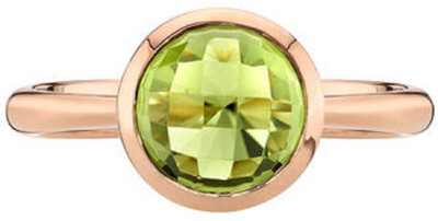 RATAN BAZAAR Peridot ring Natural Peridot stone 5.25 ratti stone Lab Certified and Astrological Purpose for unisex Stone Peridot Gold Plated Ring