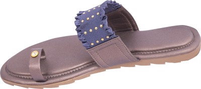 KK FASHION Women Flats(Blue , 6)