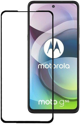 HOBBYTRONICS Edge To Edge Tempered Glass for Motorola Moto G 5G (2020)(Pack of 1)