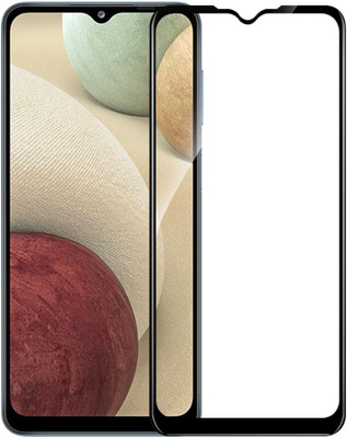 HUPSHY Edge To Edge Tempered Glass for Samsung Galaxy A12(Pack of 1)