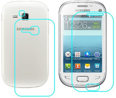 Ecomaholics Front and Back Screen Guard for SAMSUNG REX 90(Pack of 2)