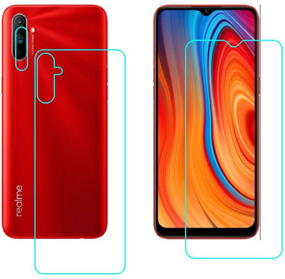 SIMBU Front and Back Screen Guard for Realme C3 (4GB RAM + 64GB)(Pack of 3)