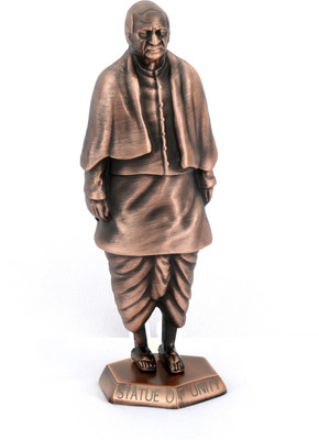 Indeed statue of unity model copper Decorative Showpiece  -  11 cm(Marble, Copper)