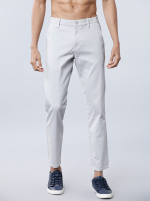 HIGHLANDER Slim Fit Men Grey Trousers