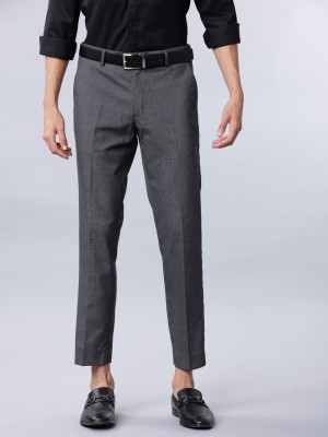 Black Coffee Regular Fit Men Black Trousers