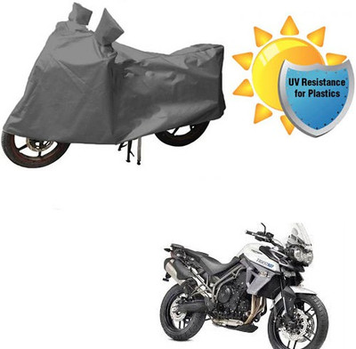 RPSENTTERPR Waterproof Two Wheeler Cover for Triumph(Tiger 800 XR, Grey)