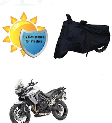 saanvi Waterproof Two Wheeler Cover for Triumph(Tiger 800 XR, Black)
