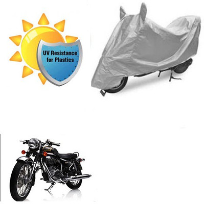 RPSENTTERPR Waterproof Two Wheeler Cover for Royal Enfield(Electra Delux, Silver)