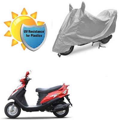 RPSENTTERPR Waterproof Two Wheeler Cover for Mahindra(Flyte, Silver)