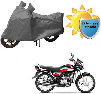 RPSENTTERPR Waterproof Two Wheeler Cover for Hero(CD deluxe, Grey)