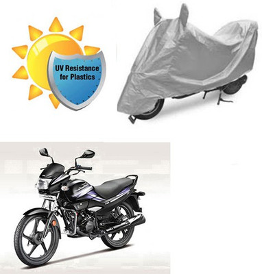 RPSENTTERPR Waterproof Two Wheeler Cover for Hero(Super Splendor, Silver)