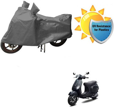 RPSENTTERPR Waterproof Two Wheeler Cover for Piaggio(Vespa LX, Grey)