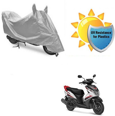 RPSENTTERPR Waterproof Two Wheeler Cover for Yamaha(Ray Z, Silver)
