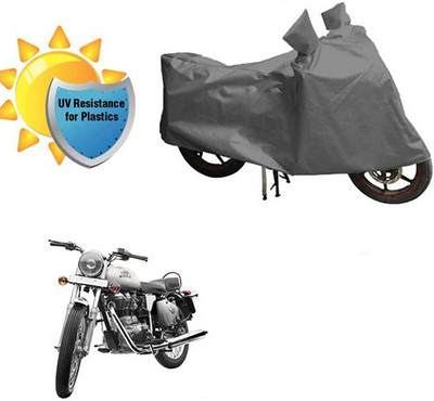 RPSENTTERPR Waterproof Two Wheeler Cover for Royal Enfield(Bullet 350, Grey)
