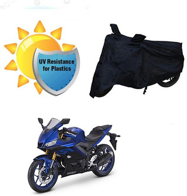 Mdstar Waterproof Two Wheeler Cover for Yamaha(YZF R25, Black)